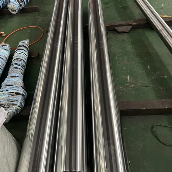 Induction Hardened Chrome Plated Bar Seamless Round Steel Piston Rod for Hydraulic Cylinder